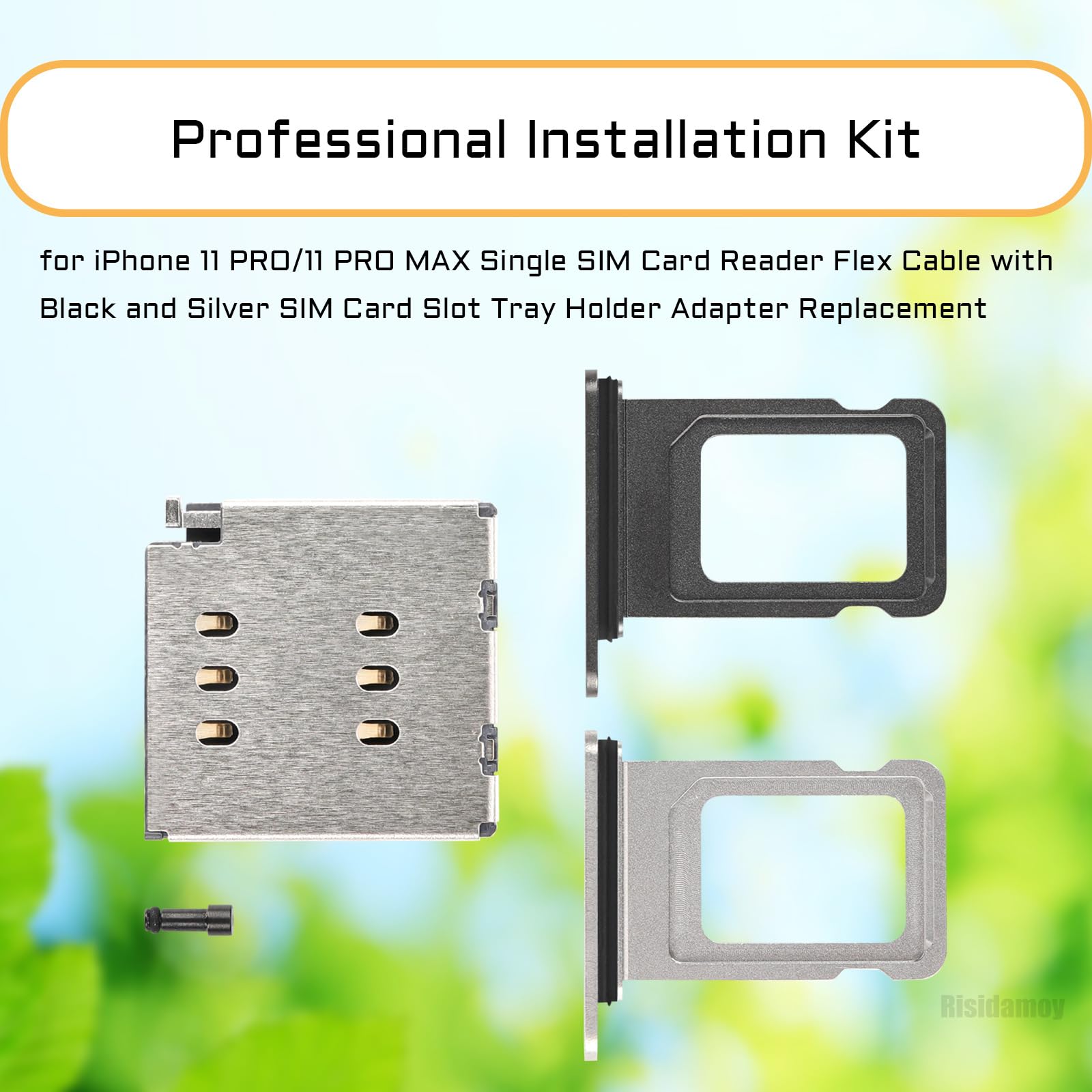 Amazon.com: Risidamoy for iPhone 11 PRO MAX Single SIM Card